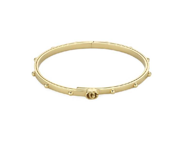 BRACCIALE RIGIDO ORO GIALLO GG RUNNING GUCCI YBA554577001017